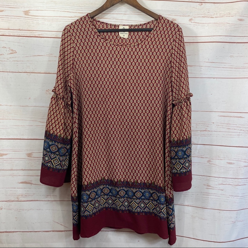 Stitchfix. Spade & Heart Midi Dress. Boho